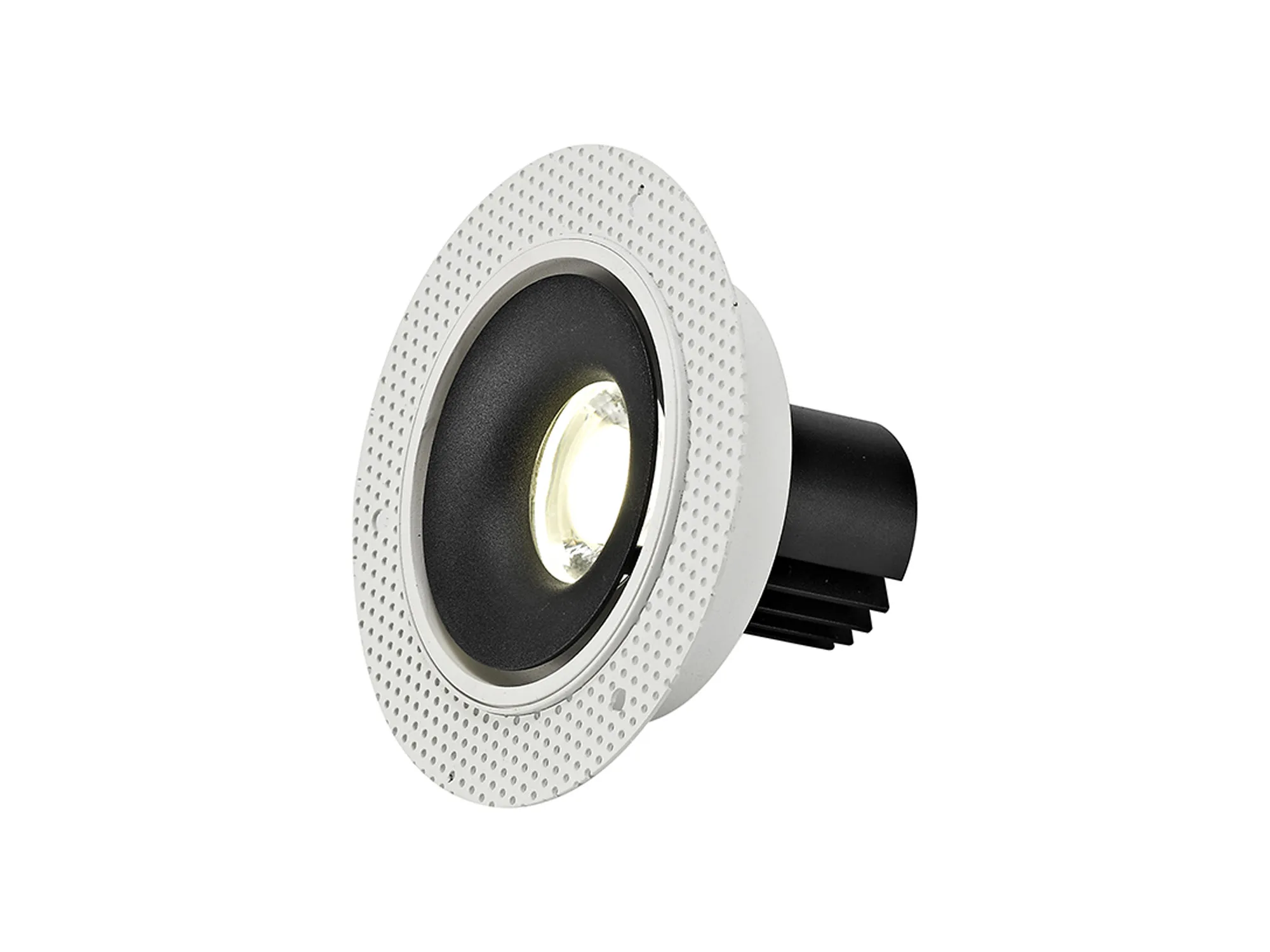 Bolor T 9 Tridonic Powered 9W 3000K 840lm 36° CRI>90 LED Engine White/Black Trimless Fixed Recessed Spotlight, IP20 DM202075  Dlux Bolor T 9